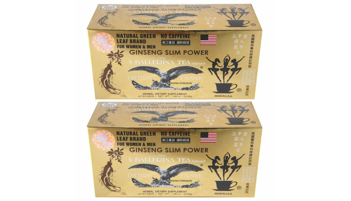 3 BALLERINA Diet Tea Extra Strength Ginseng (36/18TB) Pinecone
