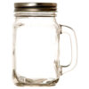 GLASS JAR W/HANDLE 16OZ #HC-21903