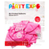 PARTY EXPO BALLOONS “IT’S A GIRL” 12″ 8 CT PINK