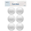 STYROFOAM BALLS 2.5″ 6 CT WHITE