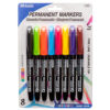 BAZIC PERMANENT MARKER 8 ASST COLORS #1290