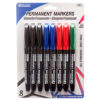 BAZIC PERMANENT MARKER 8 ASST COLORS #1291