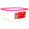 NUVALU PLASTIC CONTAINER RECT 64OZ/1.9L 126G W/ASST CLRS