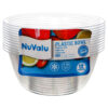 NUVALU PLASTIC BOWL RD 12PCS D4″X2″ 115G CLEAR ONLY