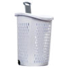 STERILITE #1227 LAUNDRY HAMPER W/ WHEEL WHITE CLR