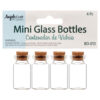 GLASS BOTTLES W/ CORK TOP 1.7″ X 0.8″ 8 CT