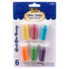 BAZIC GLITTER SHAKER 3G 6CT NEON