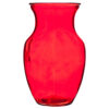 GLASS VASE 9″ RED