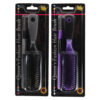 HAIR BRUSH BRISTLE W/PIC ASST COLOR