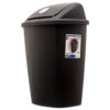 STERILITE WASTEBASKET BLACK 7.8 GAL