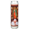 BRIGHTGLOW RELIGIOUS CANDLE POPE FRANCIS WHITE