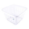 STERILITE #8012 LAUNDRY BASKET SQUARE WHITE CLR