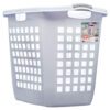 LAUNDRY HAMPER WHITE EASY TO CARRY