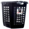 LAUNDRY HAMPER BLACK EASY TO CARRY