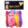 BALLOONS W/LINES ASST CLRS 10CT