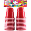 PARTY CUPS MINI RED 2OZ/ 59ML 20PCS