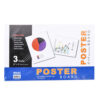 POSTER BOARD 22″X14″ WHITE 3 SHEETS #BAZIC