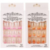 FALSE NAILS GLITTER 12CT ASST COLOR