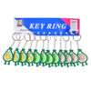 KEY CHAIN AVOCADO ASSORTED DESIGN 12PCS