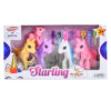 TOY STARLING HORSE 4PCS W/ ACCESSORIES