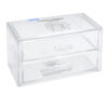 NUVALU PLASTIC DRAWER 2 TIERS CLEAR