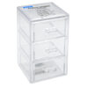 NUVALU PLASTIC DRAWER 3 TIERS CLEAR