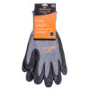 KINGMAN GLOVE BLACK EMBOSSED FOAM NBR SPAN/NYLON/POLY PALM