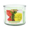 AROMANCE 3 WICK GLASS CANDLE CUCUMBER MELON SORBET 12 OZ