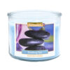 AROMANCE 3 WICK GLASS CANDLE SOOTHING SPA 12 OZ