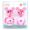 MINNIE PACIFIER + CLIP 2PK