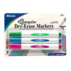 BAZIC TRIANGULAR DRY-ERASE MARKERS BRIGHT COLORS #1287