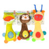 ANIMAL SOFT RATTLE MONKEY/GIRAFFE/FROG