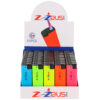 ZEUS TORCH LIGHTER WINDPROOF ASST NEON COLOR