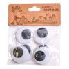 WIGGLE EYES 6PC BLACK & WHITE