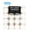 NUVALU TEALIGHT CANDLE 16CT WHITE