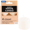 NUVALU VOTIVE CANDLE 4CT WHITE