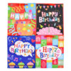 HAPPY BIRTHDAY GIFT BAGS MEDIUM ASSORT COLORS