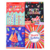 HAPPY BIRITHDAY GIFT BAG MEDIUM ASSORTED COLORS