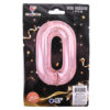 FOIL BALLOON NUMBER #0 40″ ASST CLRS