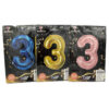 FOIL BALLOON NUMBER #3 40″ ASST CLRS