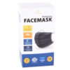 DISPOSABLE FACE MASK BLACK W/ BLACK FILTER 50CT