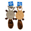 LIL’ BUDDIES PET CHEWING SQUEAKY BEAVER FABRIC W/ASST CLRS