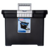 STERILITE #1871 FILE BOX STACKABLE BLK CLR