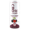 CBD LIVING BLACK CHERRY SPARKLING WATER 12 OZ