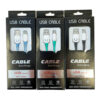 DATA&CHARGE TYPE-C CABLE ASST CLRS