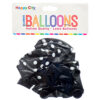 GLOBOS BALLOONS POLKA DOT BLACK