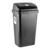 STERLITE 13 GAL SWINGTOP WASTEBASKET BLACK