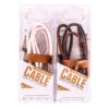 CHARGING CABLE TYPE C W/ LINE CLIP ASST CLR