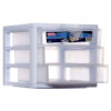 STERILITE #1791 PLASTIC MINI DRAWER 3 LAYER WHT