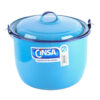 CINSA ENAMEL STEEL CONVEX POT 5LT W/LID #22